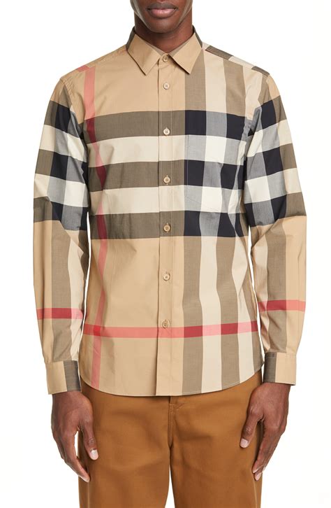 mens shirt burberry|burberry plaid shirts for men.